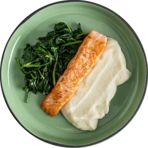 Prato de lombo de salmão